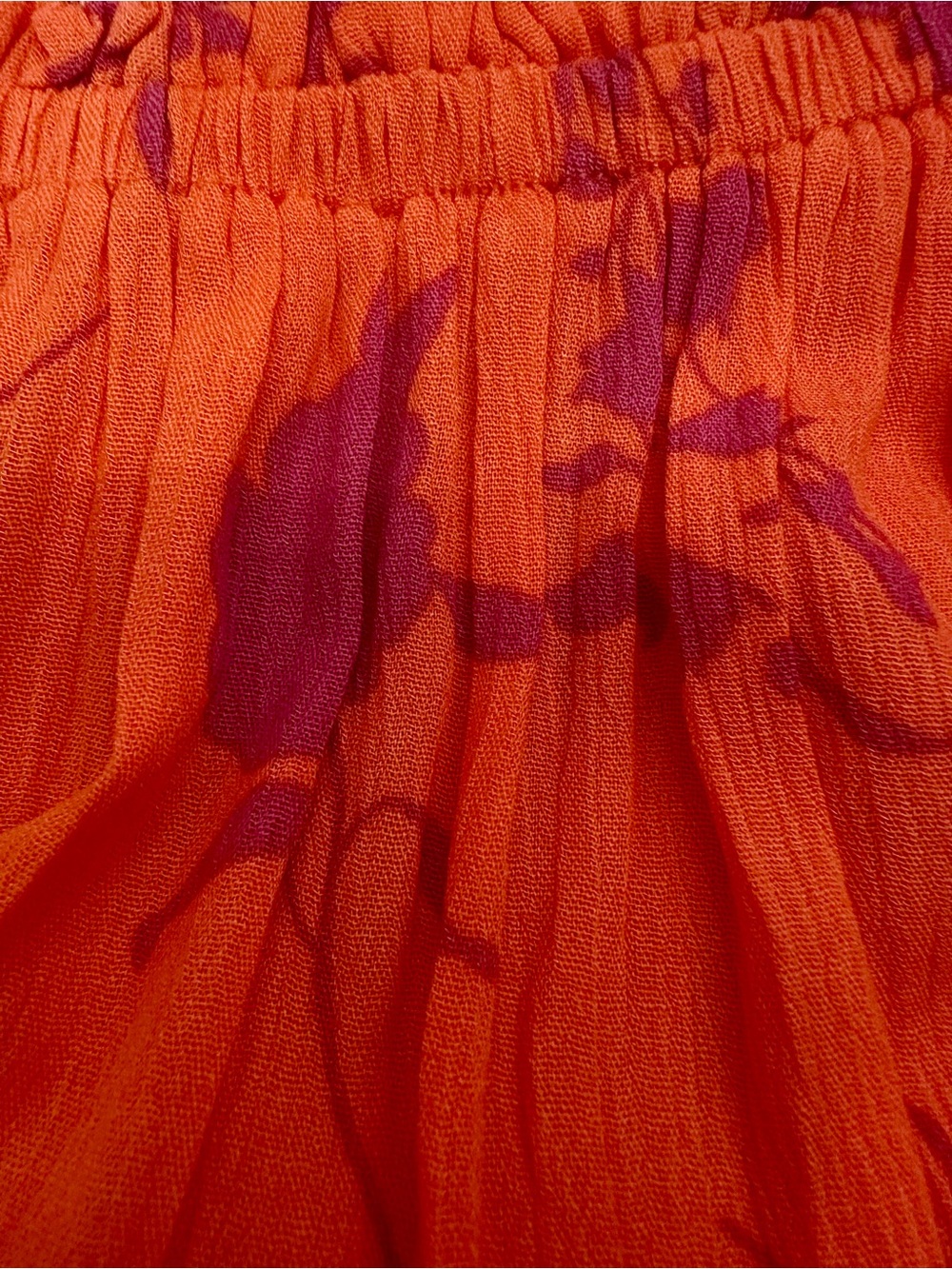 easel Coral Midi Dress with Purple Floral Print - Picture 8 of 9